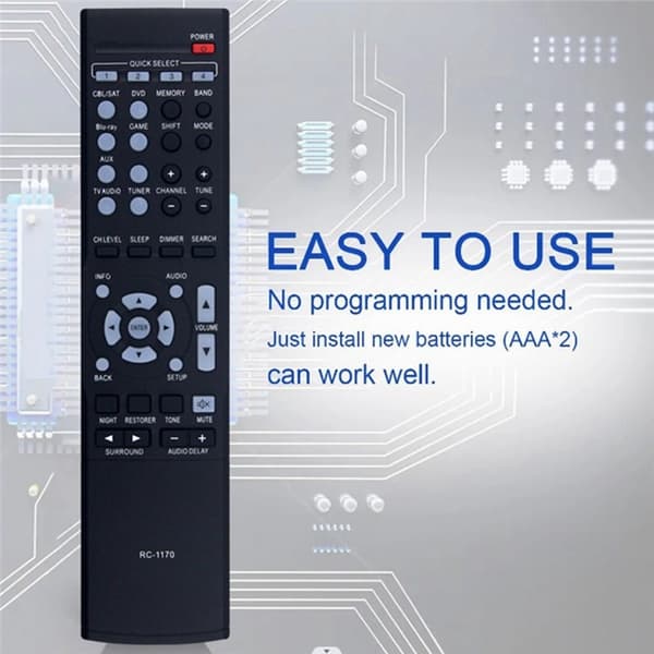 Fjernkontroll erstatning RC-1170 For DENON AV Receiver
