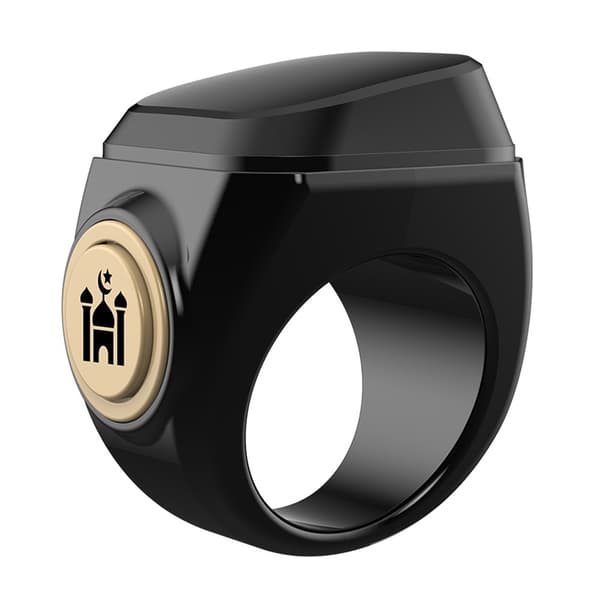 Smart Tasbih Zikr Ring Digital teller Bluetooth Azan Alarm Bønnepåminnelse 22mm