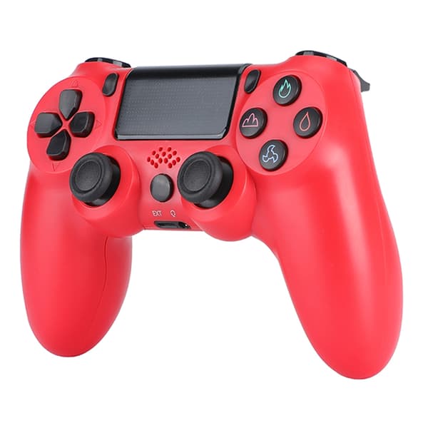 Trådløs spilcontroller til Sony PS4 Bluetooth Gamepad med vibration - Rød