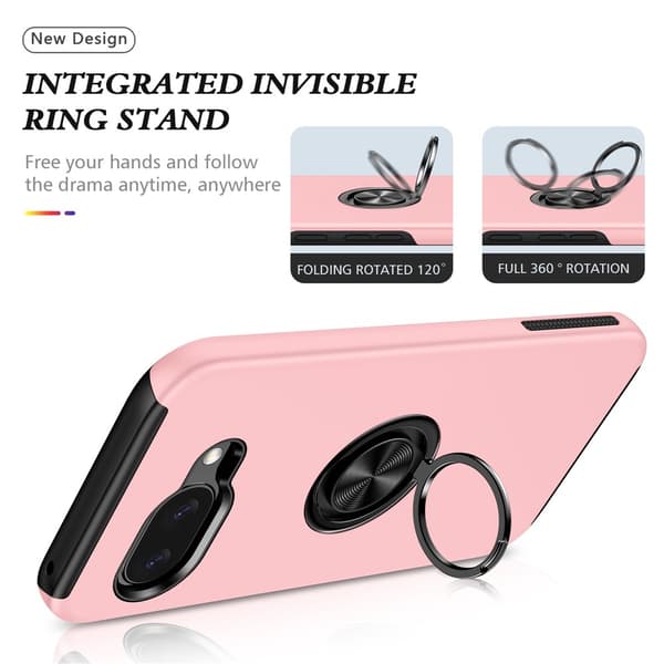 Til Pixel 10a Deksel Hybriddeksel med Finger Ring