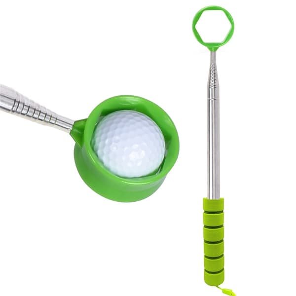Golf Golfbold Golfboldgriber Rustfrit Stål 2,7m Teleskopisk Griber