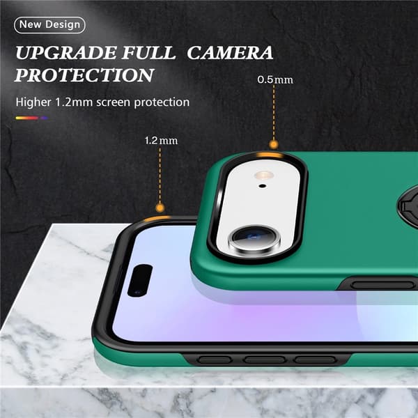 For iPhone Air Hybrid-deksel med Fingerring