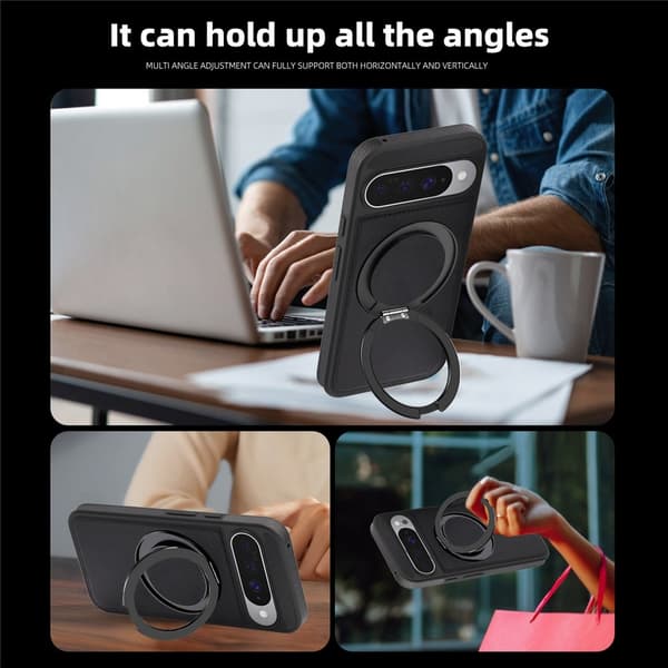 Magnetiskt bakskal med ringstativ till Google Pixel 10 Pro / Pixel 10