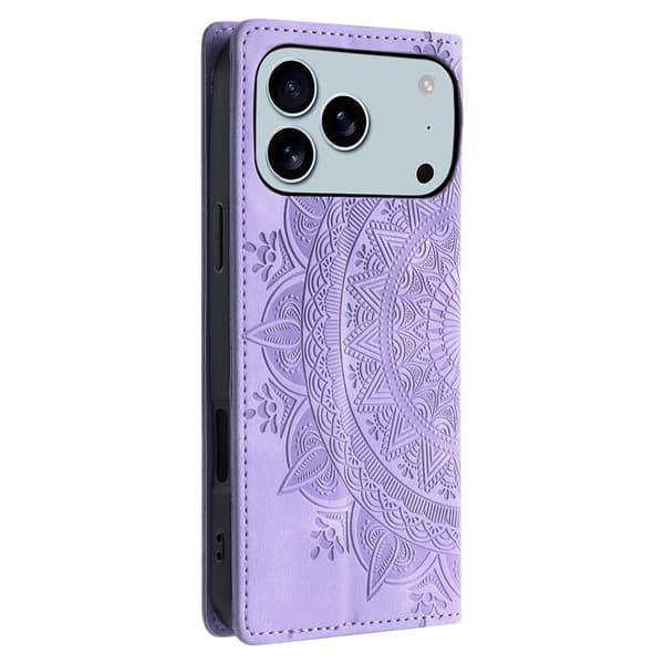 Deksel for iPhone 17 Pro Max med Magnetisk Lukking Mønsterpreget