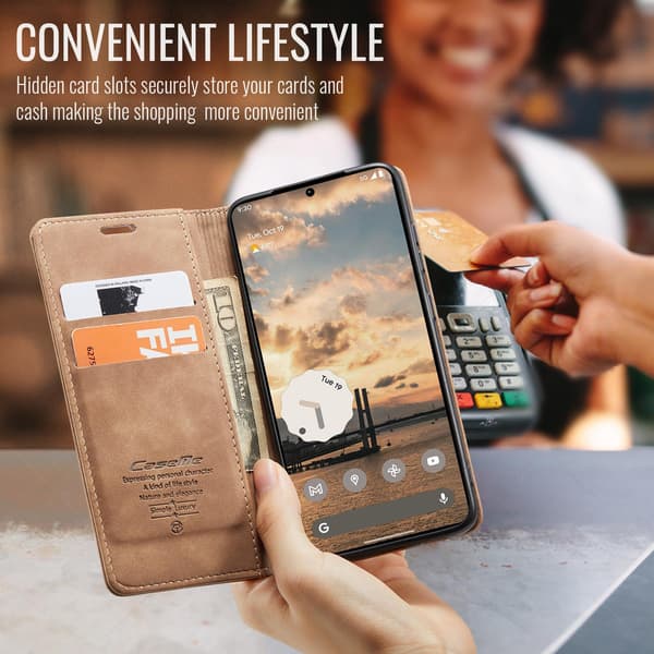 CASEME Plånboksfodral med stöd till Google Pixel 11 Pro och Google Pixel 11