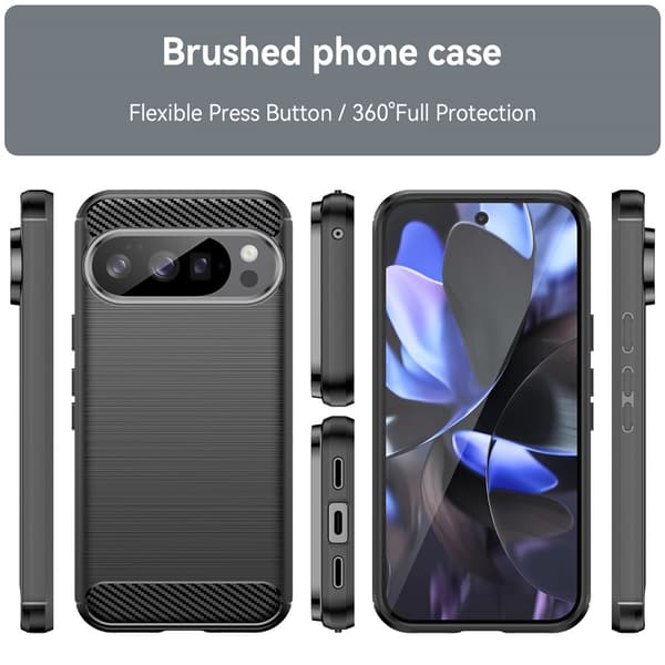 Telefoncover til Google Pixel 10 / 10 Pro med kulfibertekstur