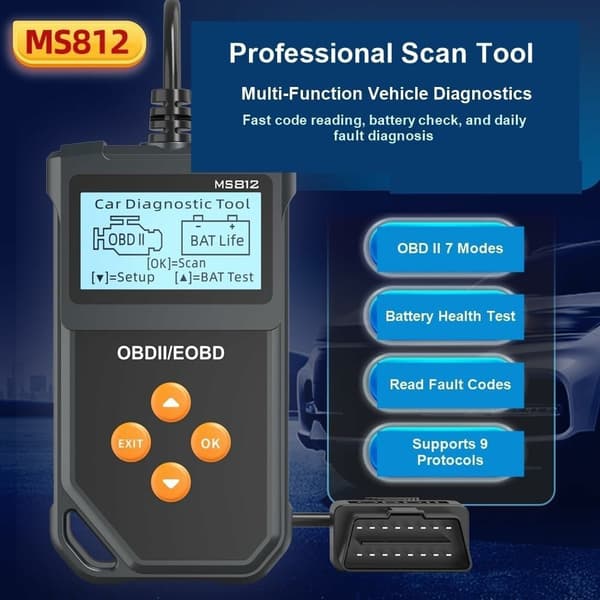 OBD2-fejlkodelæser til Fiesta II (2006–2014) – Diagnose, batteritester, 7 OBD II-tilstande