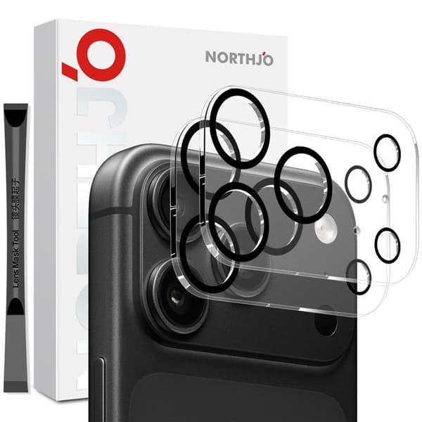 NORTHJO 2 st Kameralinsskydd till iPhone 18 Pro