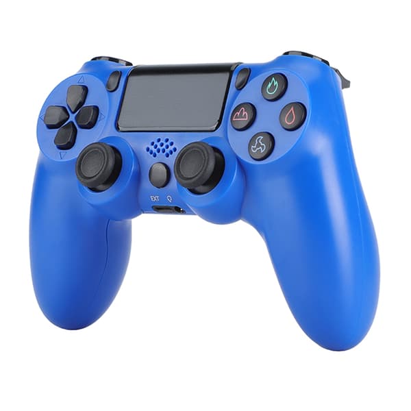 Trådlös spelkontroll för Sony PS4 Bluetooth Gamepad med Vibration - Blå