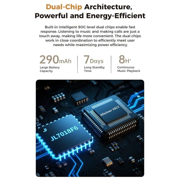 Smartbriller Vanntett 8MP AI Ladeetui 4K Opptak Utskiftbare Linser