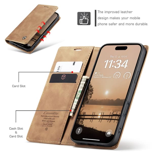 CASEME Lommebok-deksel iPhone 17 Pro