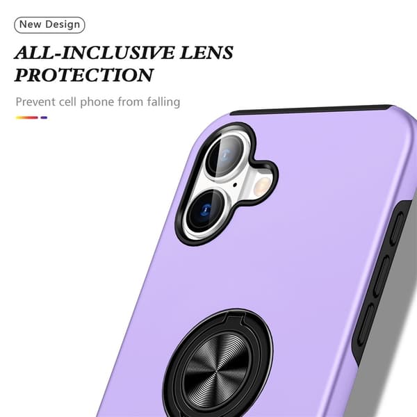 For iPhone 17 Hybrid-deksel med Fingerring