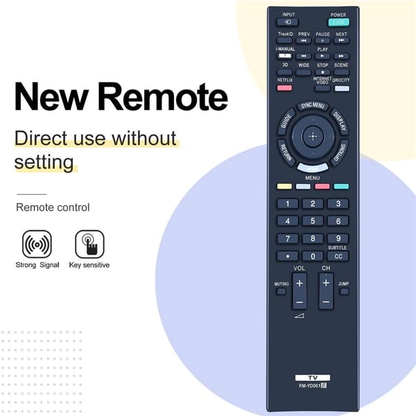 Fjernkontrollerstatning for RM-YD061 For Sony TV
