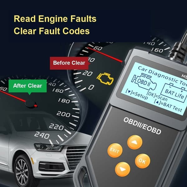 OBD2-fejlkodelæser til Fiesta II (2006–2014) – Diagnose, batteritester, 7 OBD II-tilstande