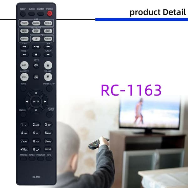 Fjernkontroll erstatning RC-1163 For DENON AV Receiver