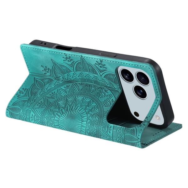Deksel for iPhone 17 Pro Max med Magnetisk Lukking Mønsterpreget