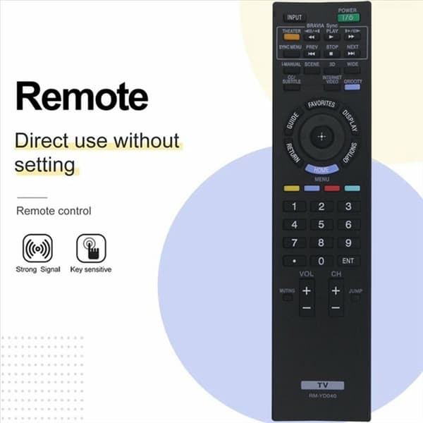 Fjärrkontroll Ersättning för RM-YD040 För Sony TV