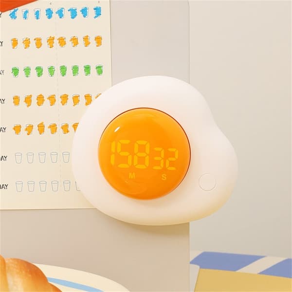 Magnetisk egg Timer kjøkkentimer med forover/bakover-modus matlaging studie arbeid
