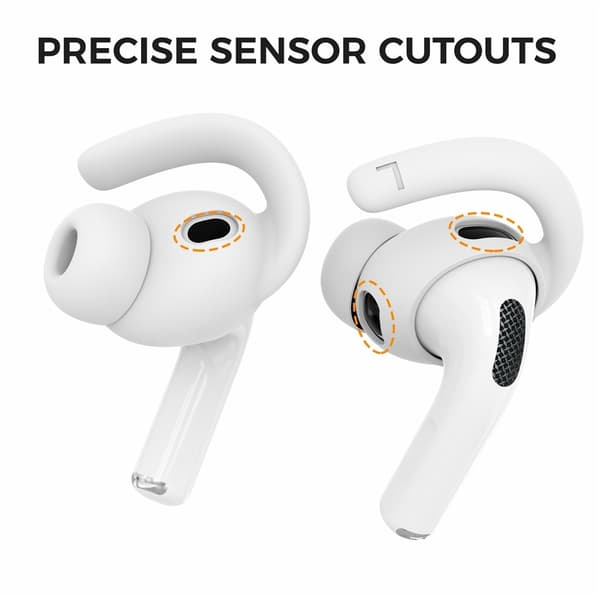 Skridsikre ørepropper i silikone til AirPods Pro 3 – Sort