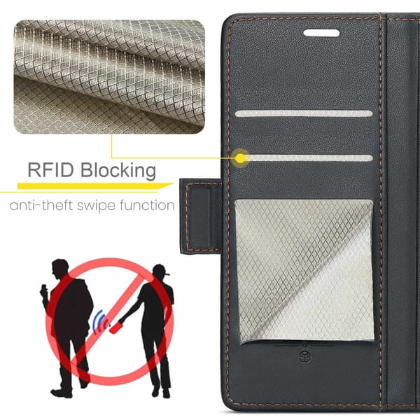 CASEME Til Google Pixel 10a RFID Blokerende Pungcover - Sort