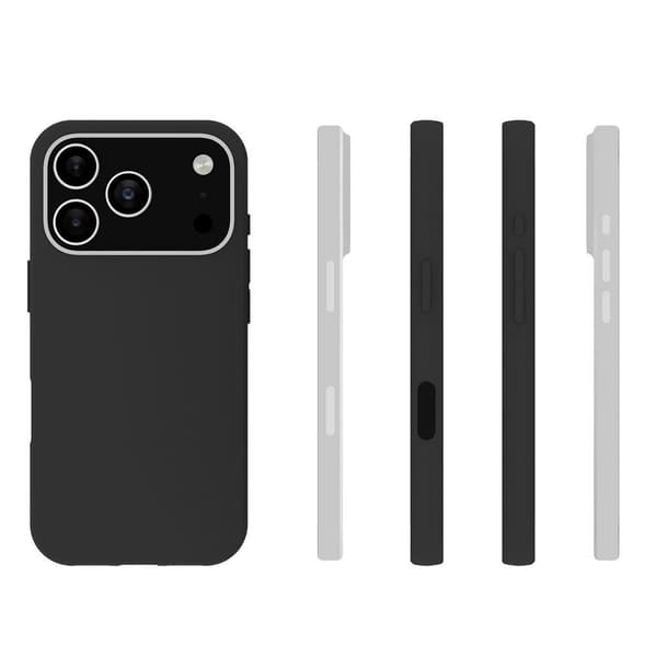 Til iPhone 17 Pro Deksel TPU Bakdeksel - Svart