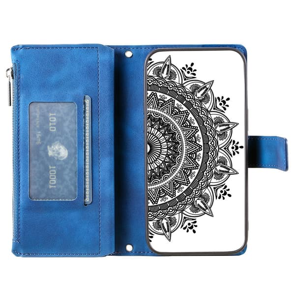 Til Google Pixel 10 Pro / 10 / 9 Pro / 9 tegnebogscover Cover Shell Mandala Blomstermønster