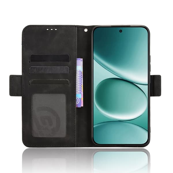 Til Xiaomi Redmi Note 15 Pro 5G Case Pung Etui Shell Telefon Case Ekstra kort - Sort