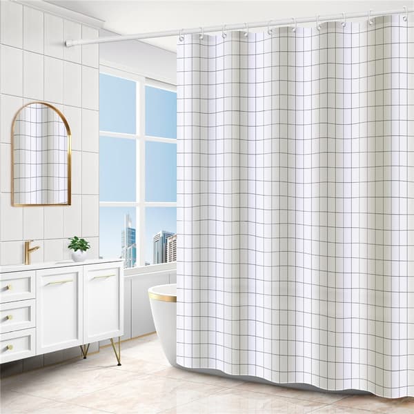 Dusjforheng 180 x 200 cm, vanntett og muggresistent – ​​Grid