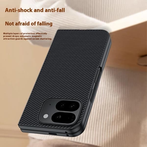 Mobilskal till Google Pixel 10 Pro Fold med kolfibertextur