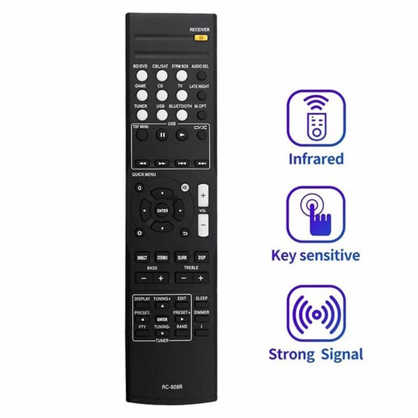 Fjernkontroll Utskiftning for RC-928R for Onkyo AV-receiver