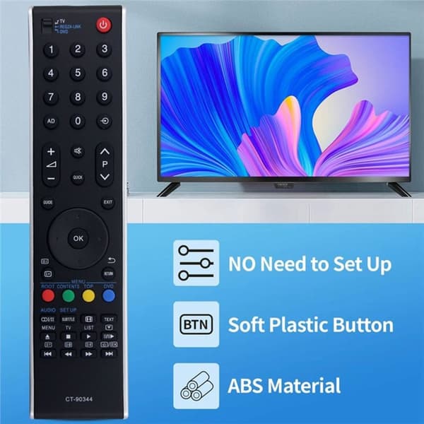 Fjernkontrollerstatning for CT-90344 For Toshiba TV