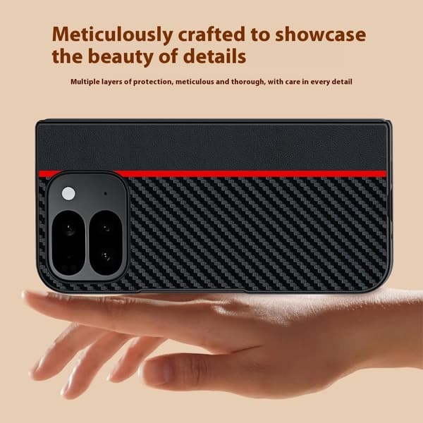 Telefoncover til Google Pixel 10 Pro Fold Kulfibertekstur