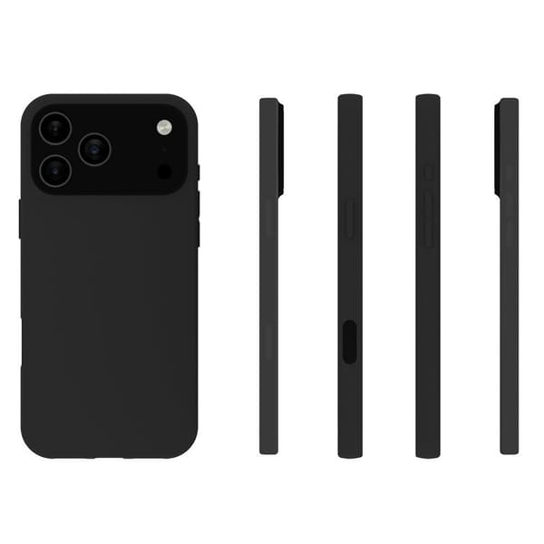 Til iPhone 17 Pro Max Deksel TPU Bakdeksel - Svart