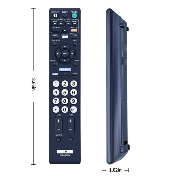 Fjernkontrollerstatning for RM-YD014 For Sony TV