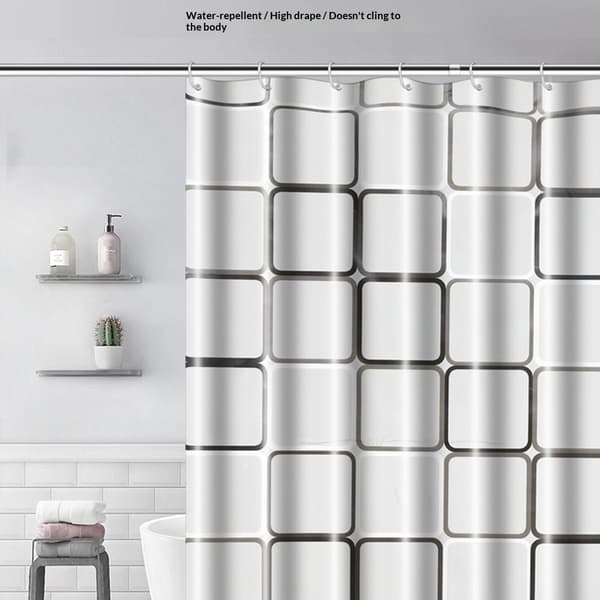 Dusjforheng 180 x 200 cm, vanntett og muggresistent – ​​Grid