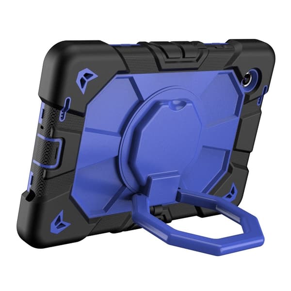 Til Samsung Galaxy Tab A11 Etui PC+Silikone Tablet Cover Black + Blue