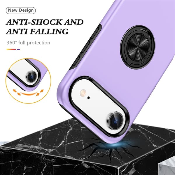 For iPhone Air Hybrid-deksel med Fingerring