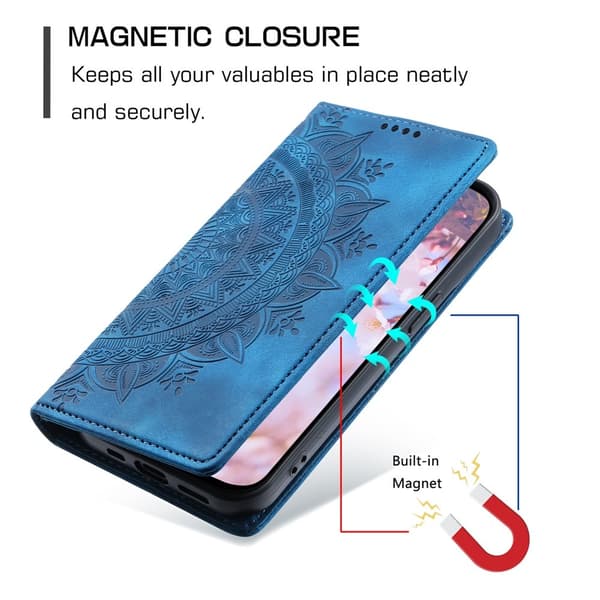 Deksel for iPhone 17 Pro Max med Magnetisk Lukking Mønsterpreget