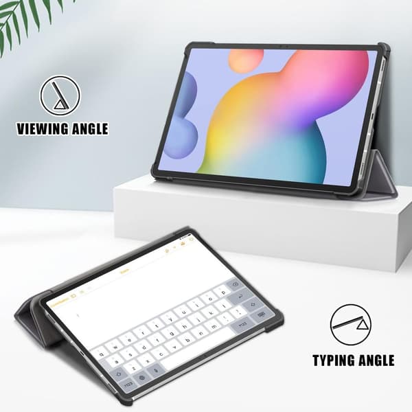 Slim Fit Dekseldeksel til Samsung Galaxy Tab S7 FE/Tab S7 Plus/Tab S8+ - Grå