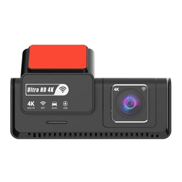 Dobbelt 4K Dash Cam-kamera HDR Nattsyn ADAS GPS Parkeringsovervåking DVR