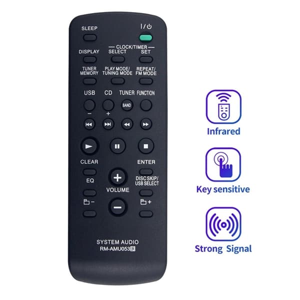 Fjernkontroll utskiftning for RM-AMU053 for Sony Audio System