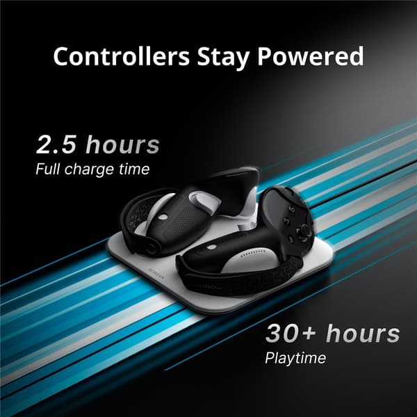 BOBOVR CD3 til Meta Quest 3 / Meta Quest 3S VR-opladerdock til controllere