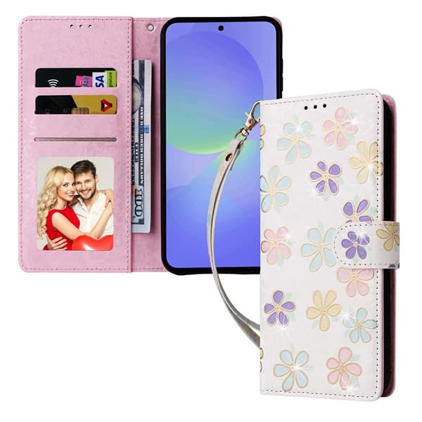 Til Samsung Galaxy A37 5G blomsterdeksel