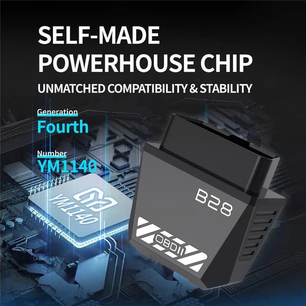 OBD2-fejlkodelæser/-scanner ELM327 (Bluetooth 5.1) – Diagnoseværktøj