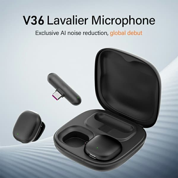 Mikrofon til iPhone 15/16/Android støjreducerende lavalier USB-C-modtager