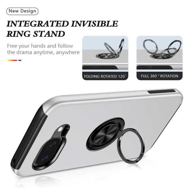 Til Pixel 10a Deksel Hybriddeksel med Finger Ring