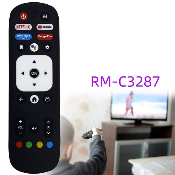 Fjernkontroll utskiftning for RM-C3287 for JVC TV stemmeaktivert