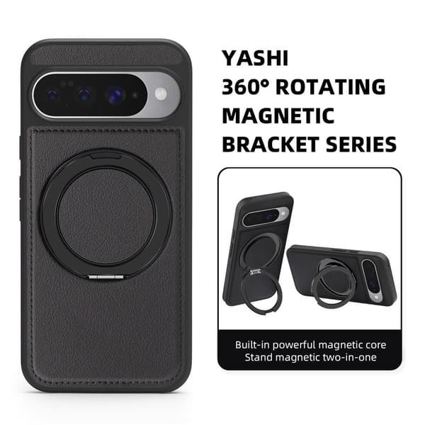 Magnetisk bagsidecover med ringstand til Google Pixel 10 Pro / Pixel 10