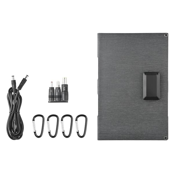 40W solcellelader USB-C USB DC-porter IP65 vanntett monokrystallinsk solcellepanel