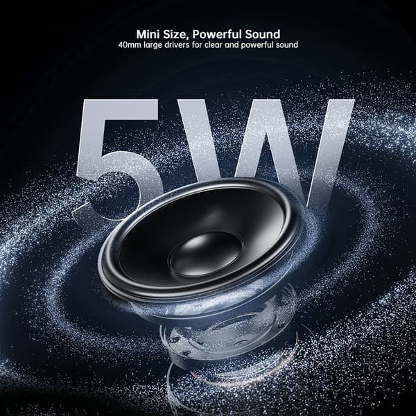 XUNDD Mini Trådlös Högtalare Bluetooth V5.4 TWS Stereoljudlåda Stöder TF-kort